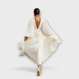 Elsa - Cream Maxi Dress by Allegory