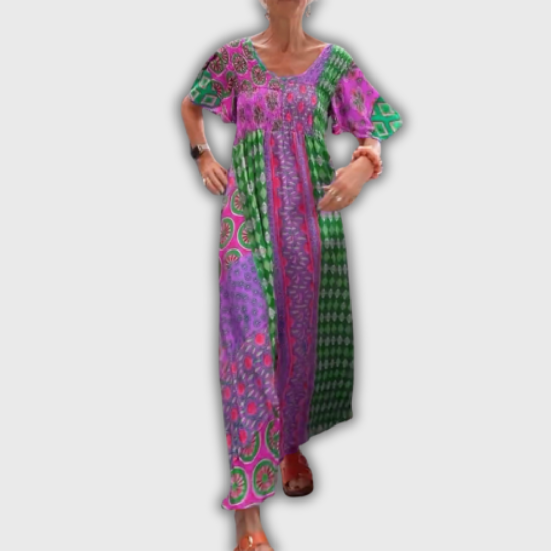 Poppy – Elegant Paisley Midi Dress